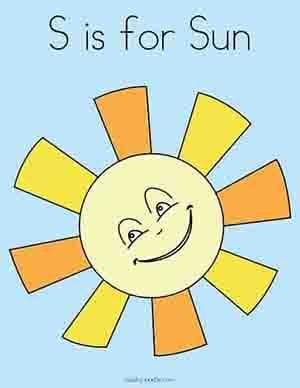 S is for Sun Safety Preschool & Kindergarten Activity